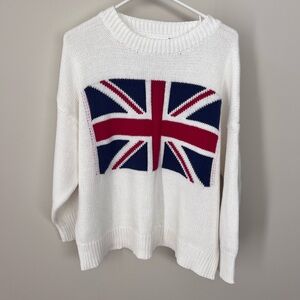 NWT Altard State Revival British Flag Sweater Size Medium Womens